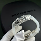 Richard Mille RM055 Sapphire Crystal Watch Rubber Strap 45mm