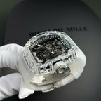 Richard Mille RM055 Sapphire Crystal Watch Rubber Strap 45mm