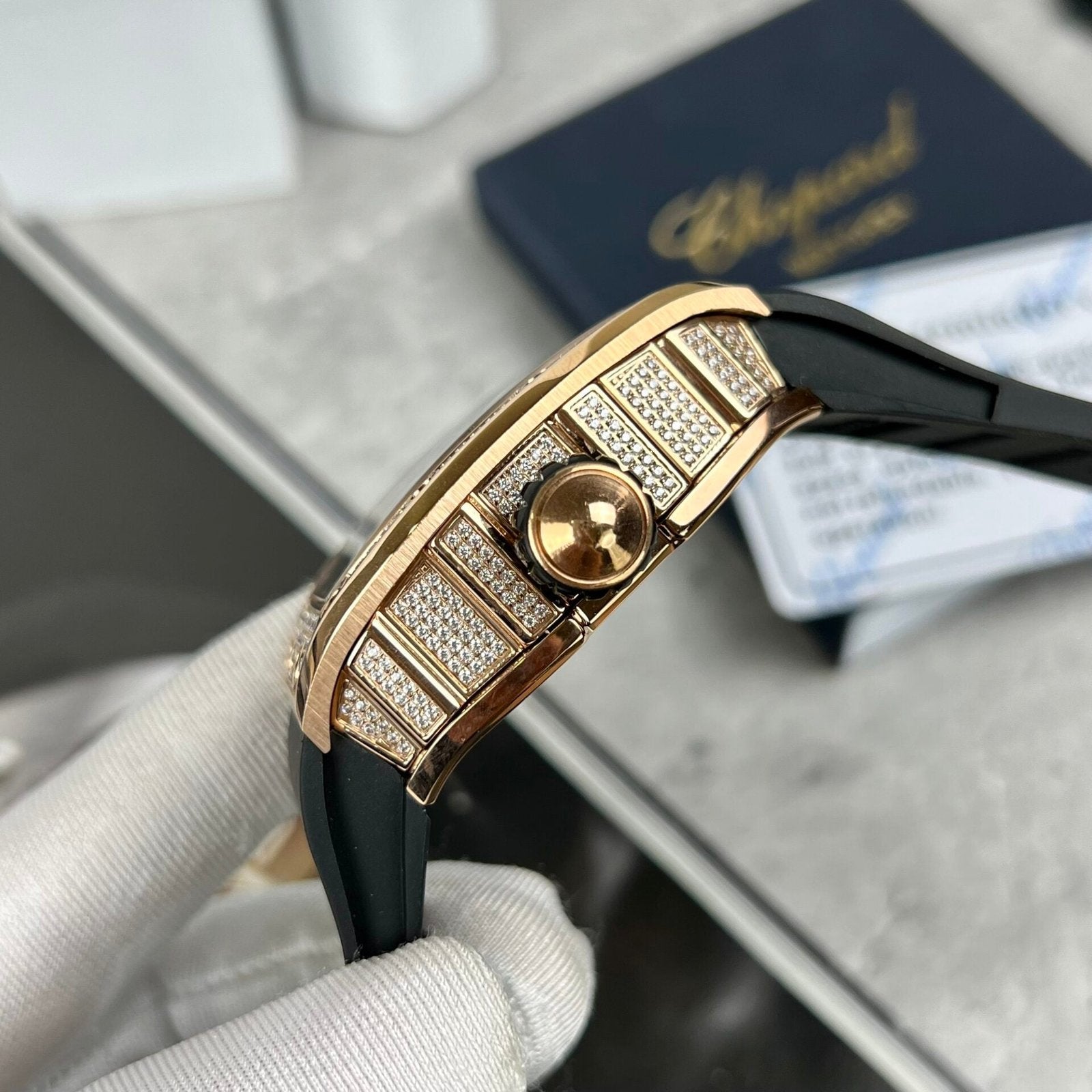 Richard Mille RM057 Jackie Chan  Watch With Full Diamonds 44mm