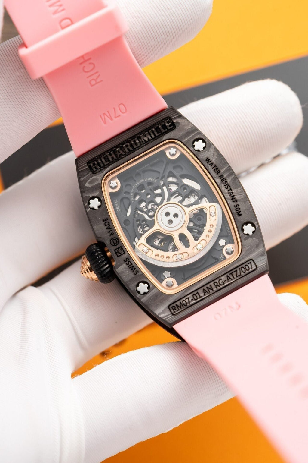 Richard Mille RM07-01 Watch Carbon With Stone 36mm