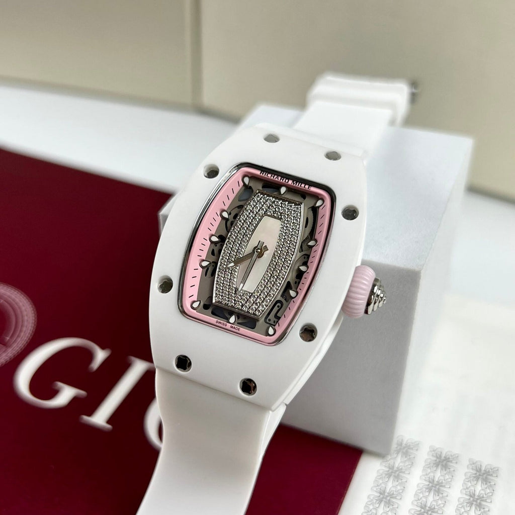 Richard Mille RM07-01 Ceramic Watch Rubber Strap 36mm