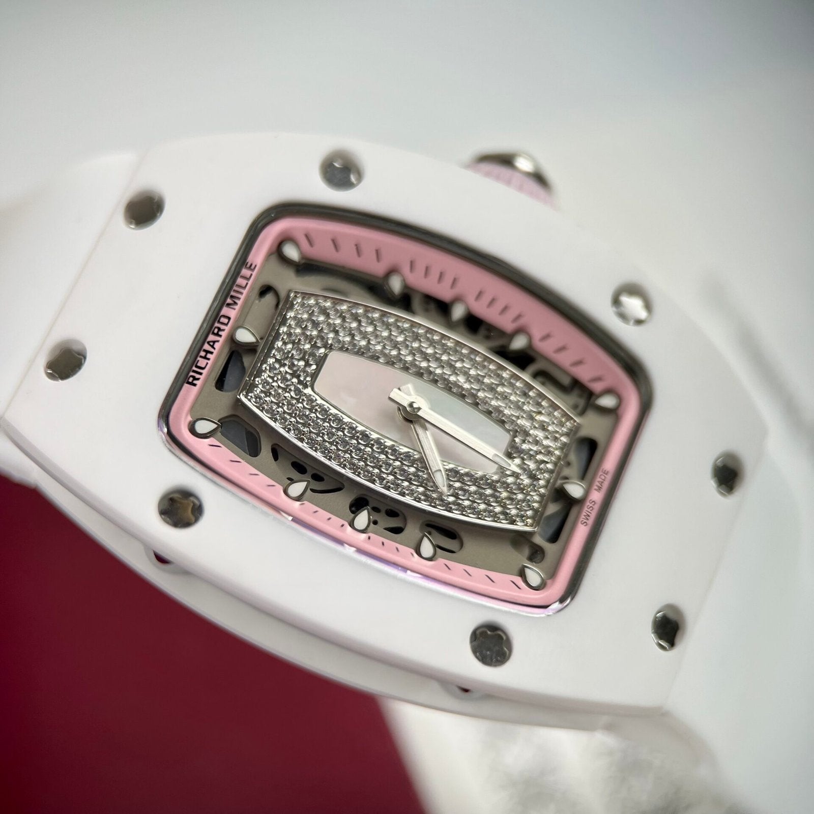 Richard Mille RM07-01 Ceramic Watch Rubber Strap 36mm
