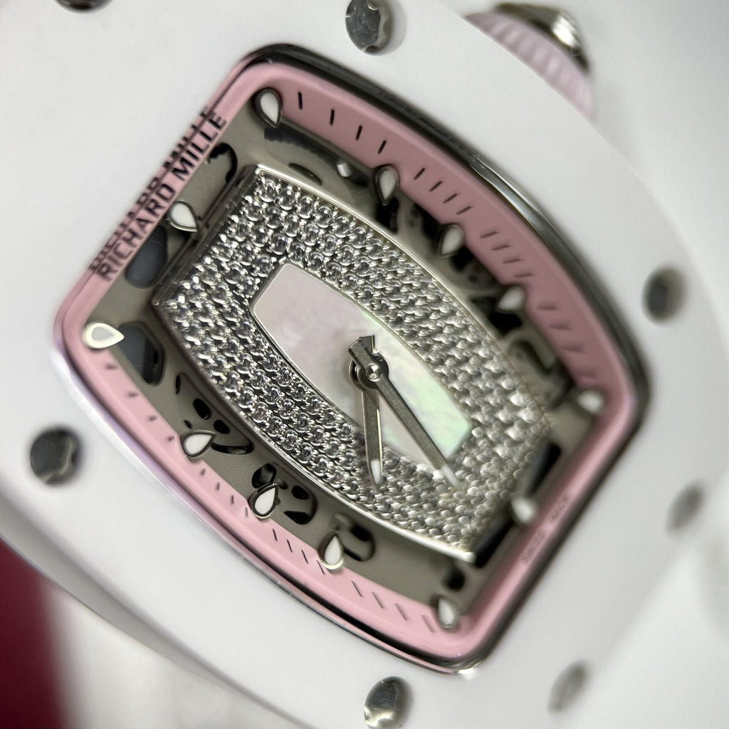 Richard Mille RM07-01 Ceramic Watch Rubber Strap 36mm
