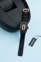 Richard Mille RM07-01 Carbon Watch Black Rubber Strap 36mm