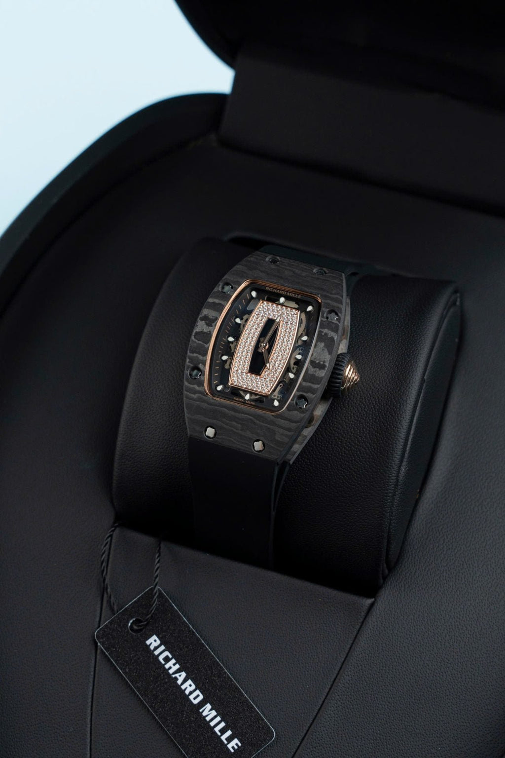 Richard Mille RM07-01 Carbon Watch Black Rubber Strap 36mm