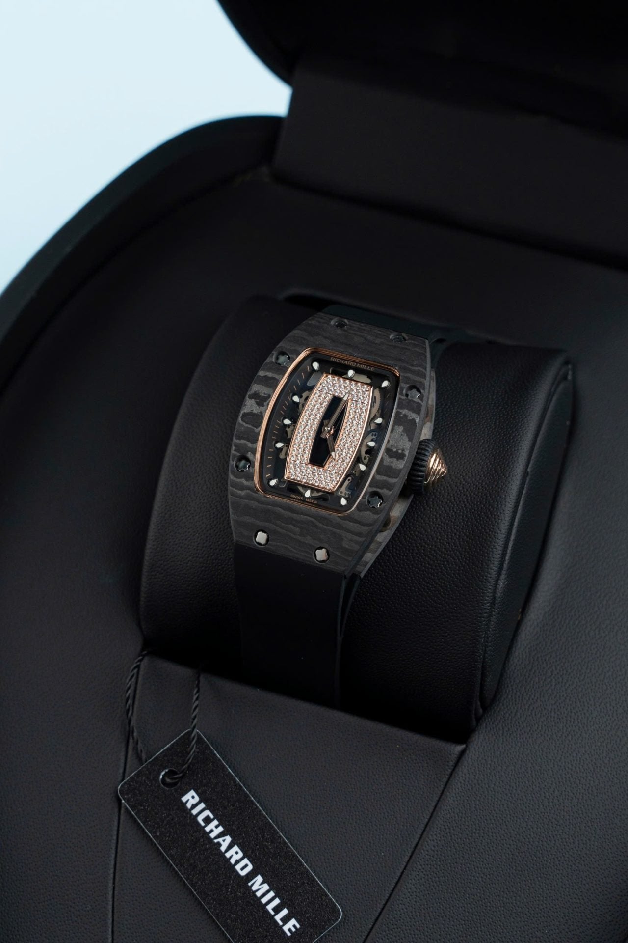 Richard Mille RM07-01 Carbon Watch Black Rubber Strap 36mm