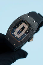 Richard Mille RM07-01 Carbon Watch Black Rubber Strap 36mm