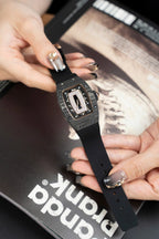 Richard Mille RM07-01 Carbon Watch Black Rubber Strap 36mm