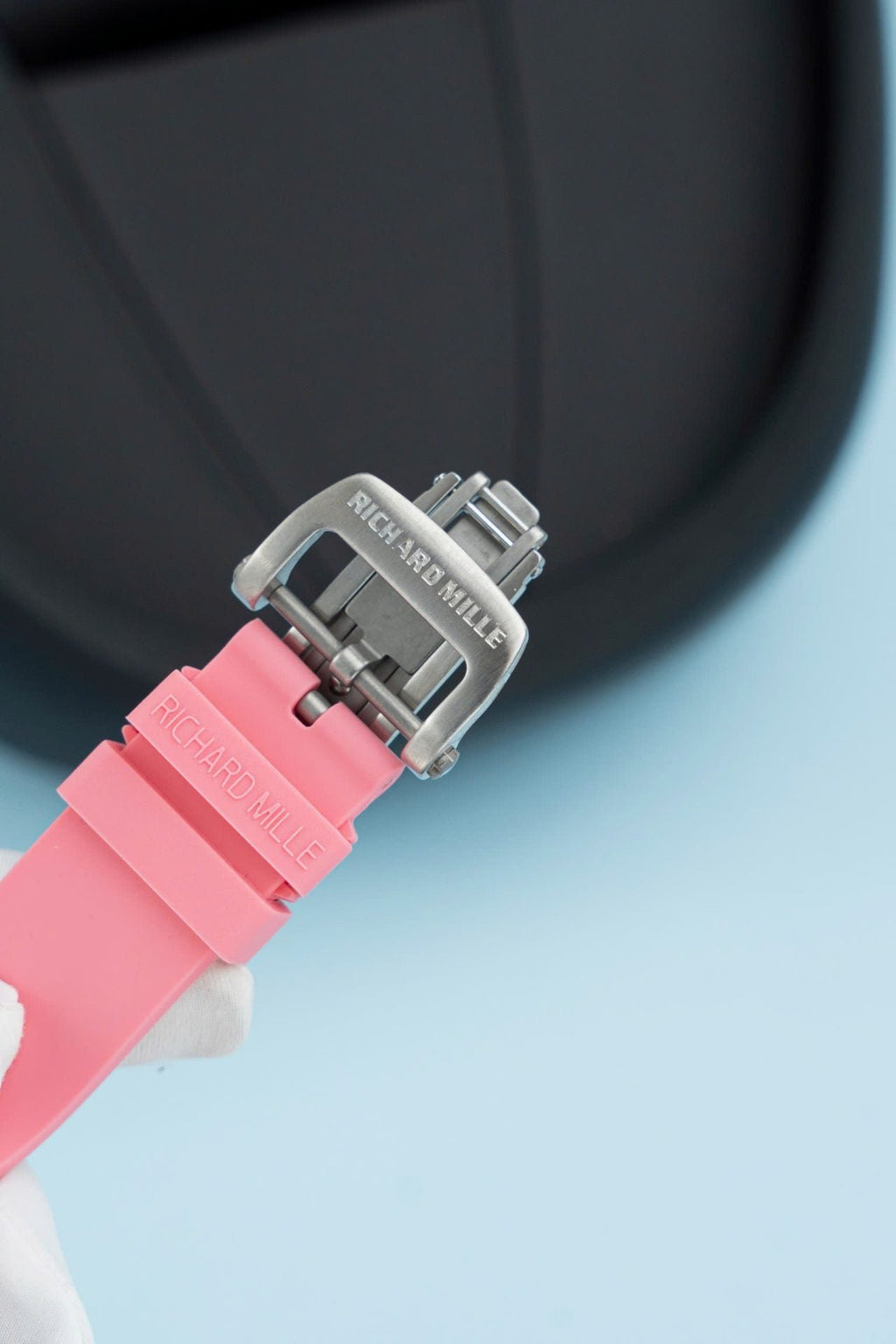 Richard Mille RM07-01 Ceramic Watch Pink Rubber Strap 36mm