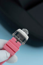 Richard Mille RM07-01 Ceramic Watch Pink Rubber Strap 36mm