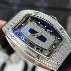 Richard Mille RM07-01 Watch Diamonds Black Rubber Strap 36mm