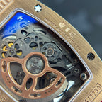Richard Mille RM07-01 Watch Diamonds Red Rubber Strap 36mm