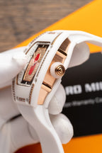 Richard Mille RM07-01  Watch With Diamonds White Ceramic Case 36mm