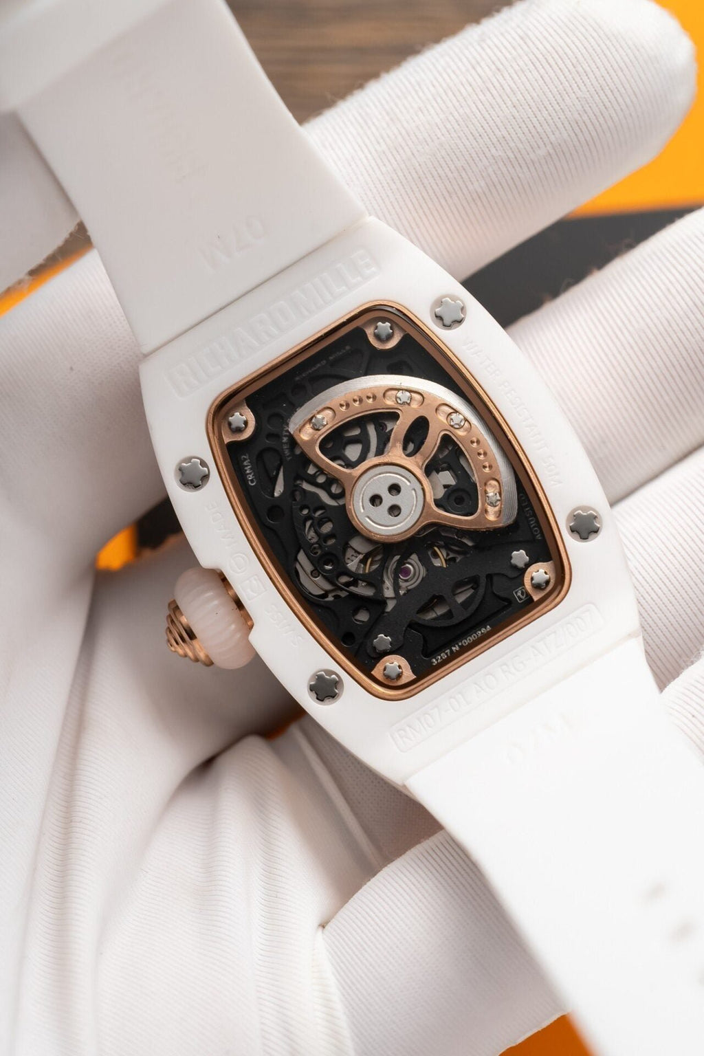 Richard Mille RM07-01 Watch White Ceramic Case 36mm