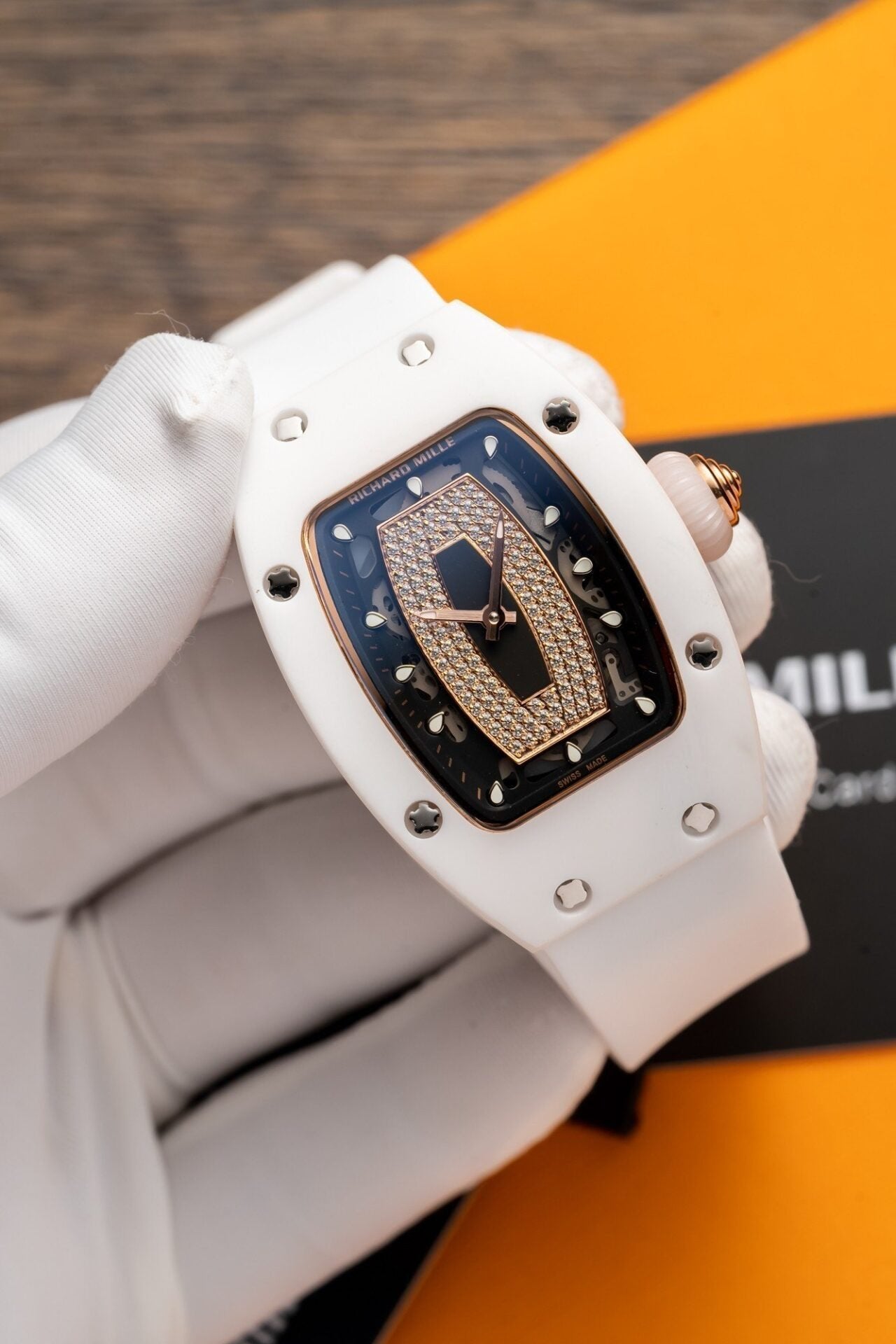 Richard Mille RM07-01 Watch White Ceramic Case 36mm