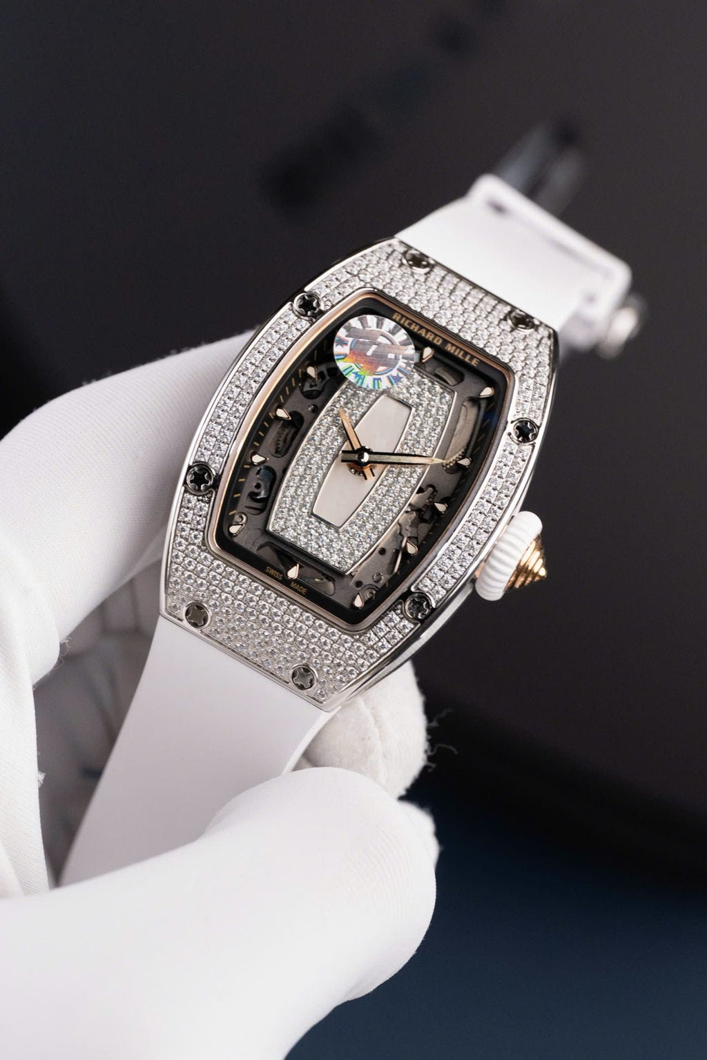 Richard Mille RM07-01 Knock Off Watch Women White Automatic Movement 36mm