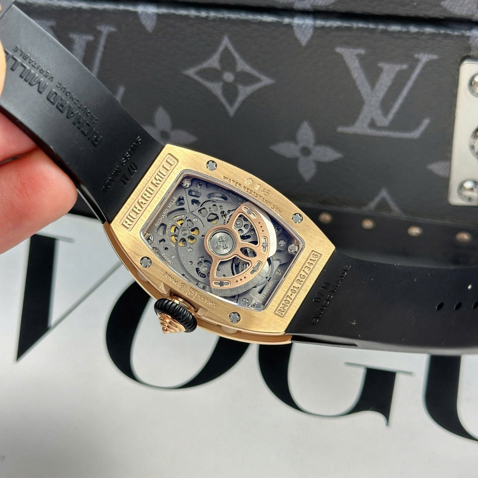 Richard Mille RM07-01 Watch Rubber Strap 36mm