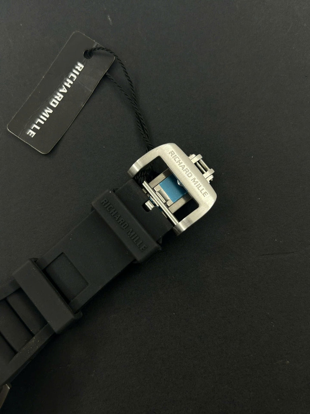 Richard Mille RM19-02  Watch Full Diamonds CZ Rubber Strap 44mm