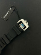 Richard Mille RM19-02  Watch Full Diamonds CZ Rubber Strap 44mm