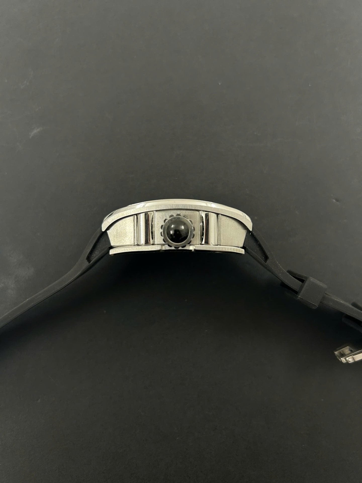 Richard Mille RM19-02  Watch Full Diamonds CZ Rubber Strap 44mm