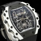 Richard Mille Watch RM055 Bubba Watson Grey Ceramic Rubber Strap 42.7×49.9mm