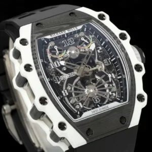 Richard Mille Watch RM055 Bubba Watson Grey Ceramic Rubber Strap 42.7×49.9mm