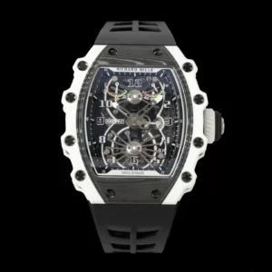 Richard Mille Watch RM055 Bubba Watson Grey Ceramic Rubber Strap 42.7×49.9mm