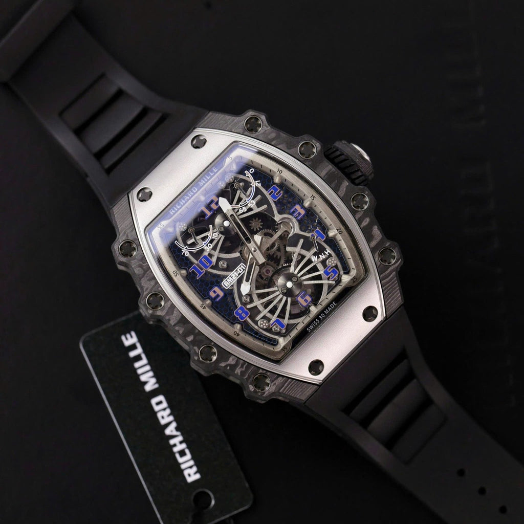 Richard Mille RM21-01 Tourbillon Watch Rubber Strap 45mm