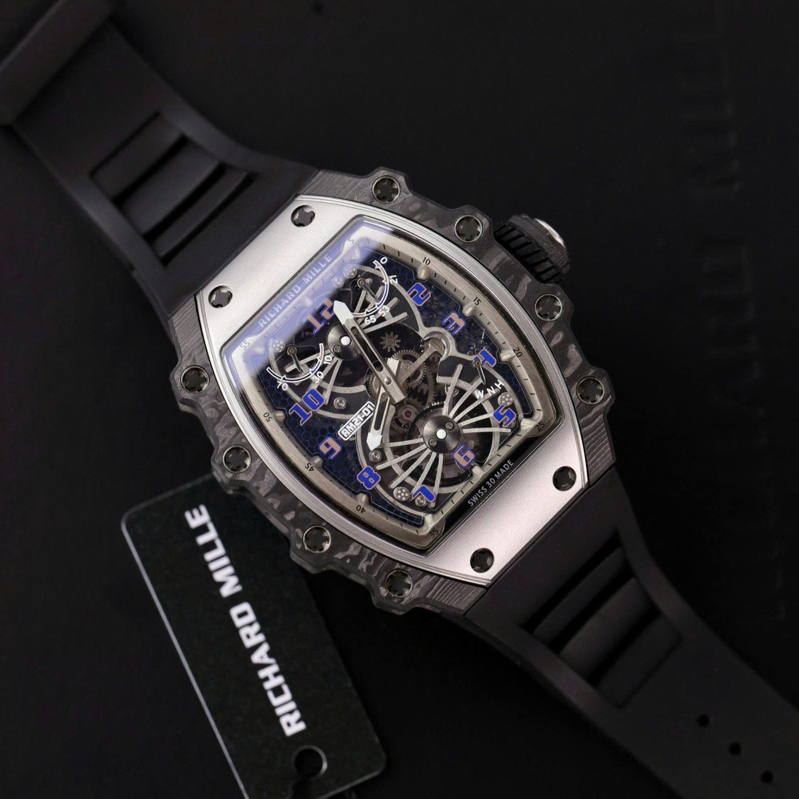Richard Mille RM21-01 Tourbillon Watch Rubber Strap 45mm