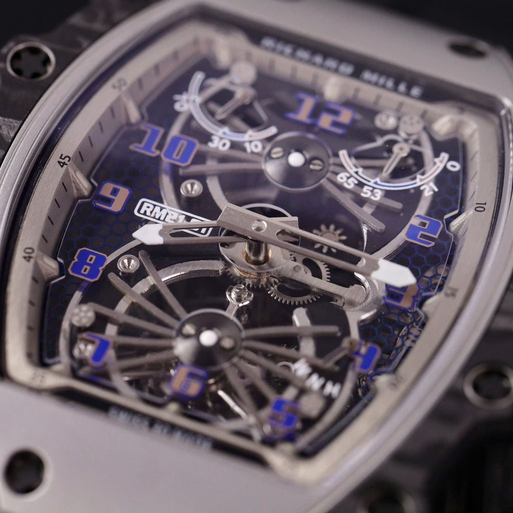 Richard Mille RM21-01 Tourbillon Watch Rubber Strap 45mm