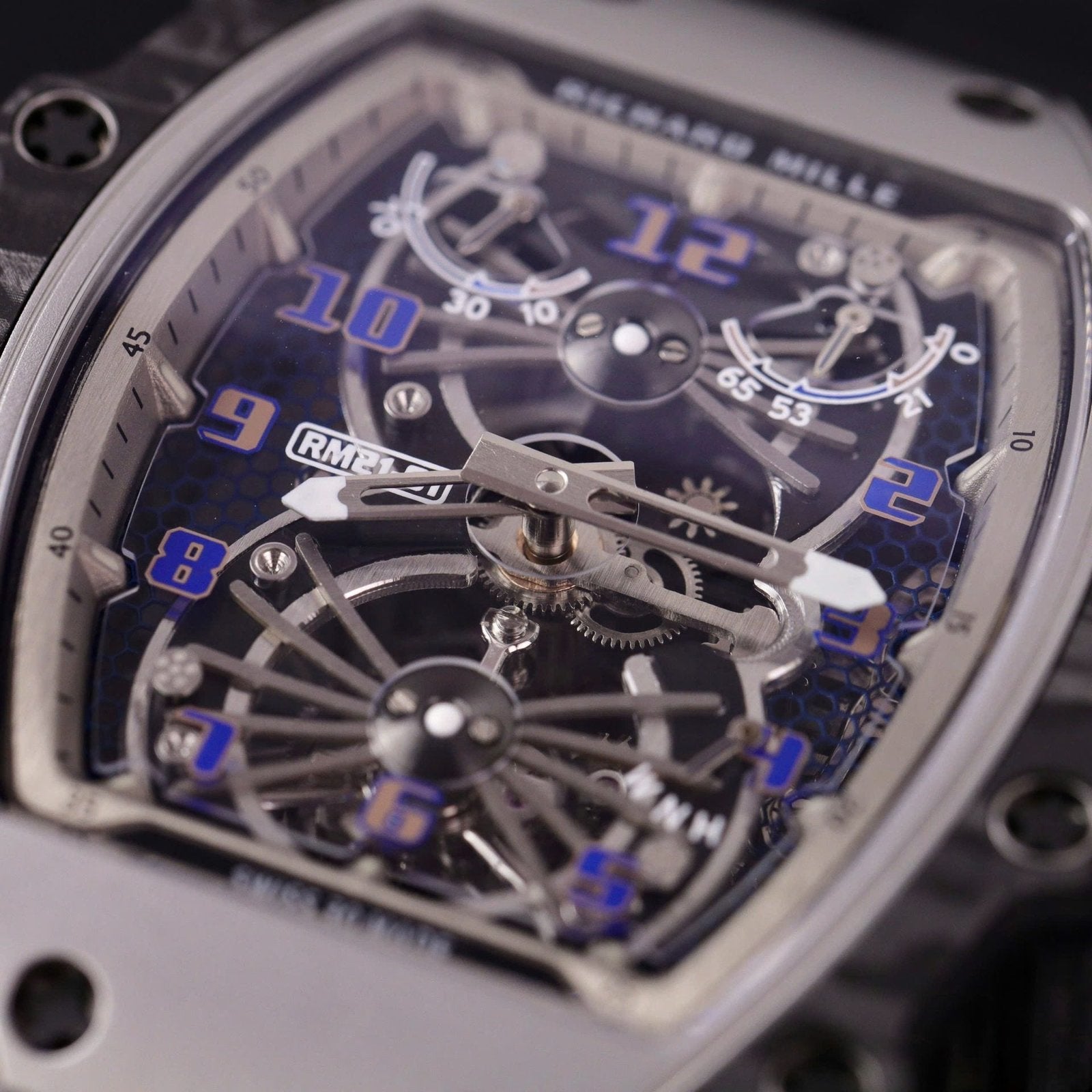 Richard Mille RM21-01 Tourbillon Watch Rubber Strap 45mm