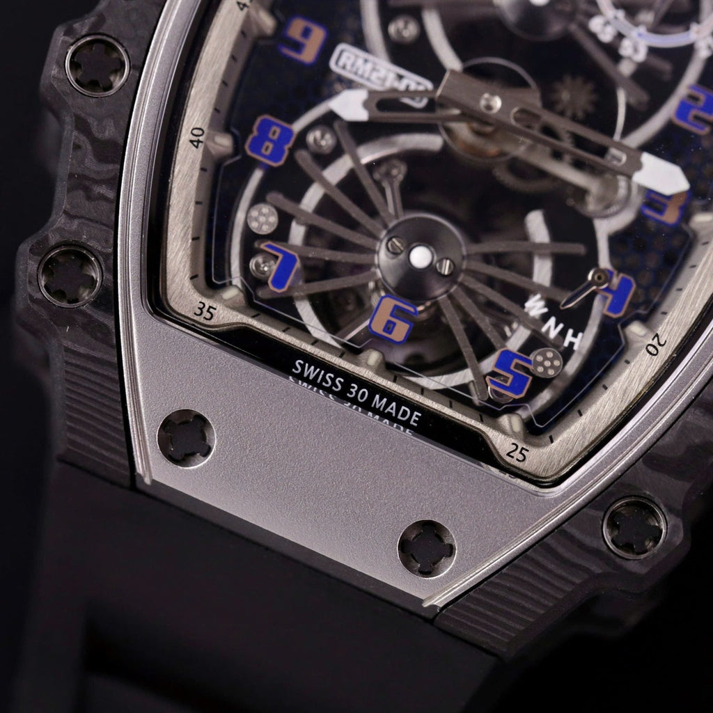 Richard Mille RM21-01 Tourbillon Watch Rubber Strap 45mm