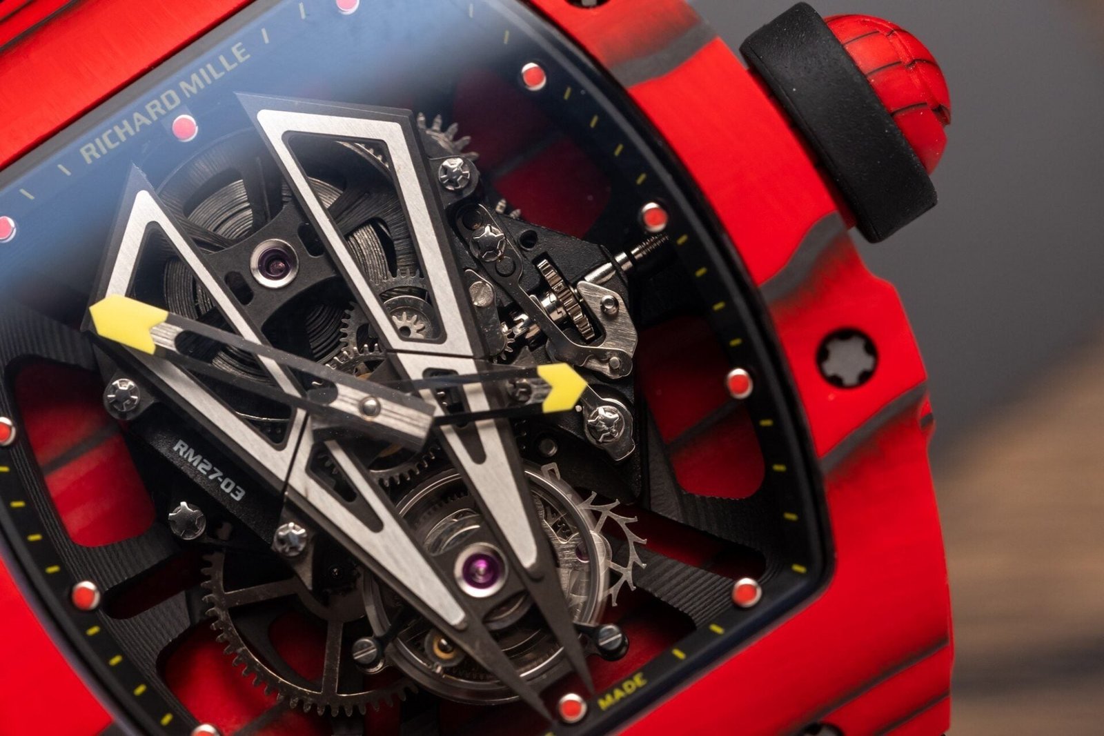 Richard Mille Watch RM27-03 Tourbillon Rafael Nadal Red Carbon 44mm
