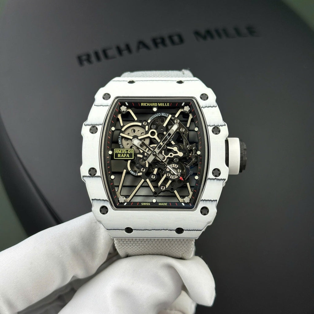 Richard Mille RM35-01 Rafael Nadal Red Rubber Strap Watch 42mm