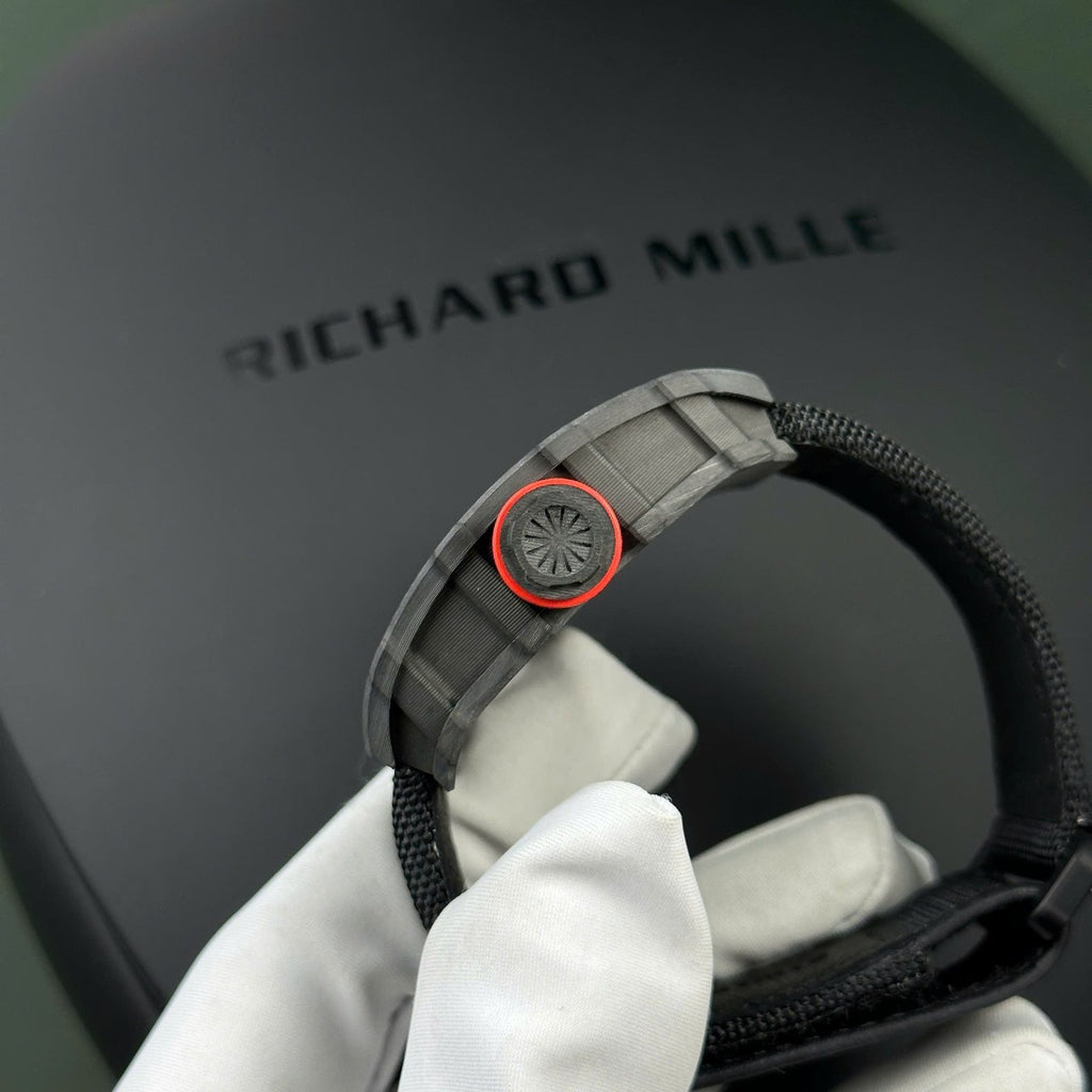 Richard Mille RM35-01 Watch Carbon Case Fabric Nato Strap 44,5x50mm
