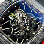 Richard Mille RM35-01 Watch Carbon Case Fabric Nato Strap 44,5x50mm