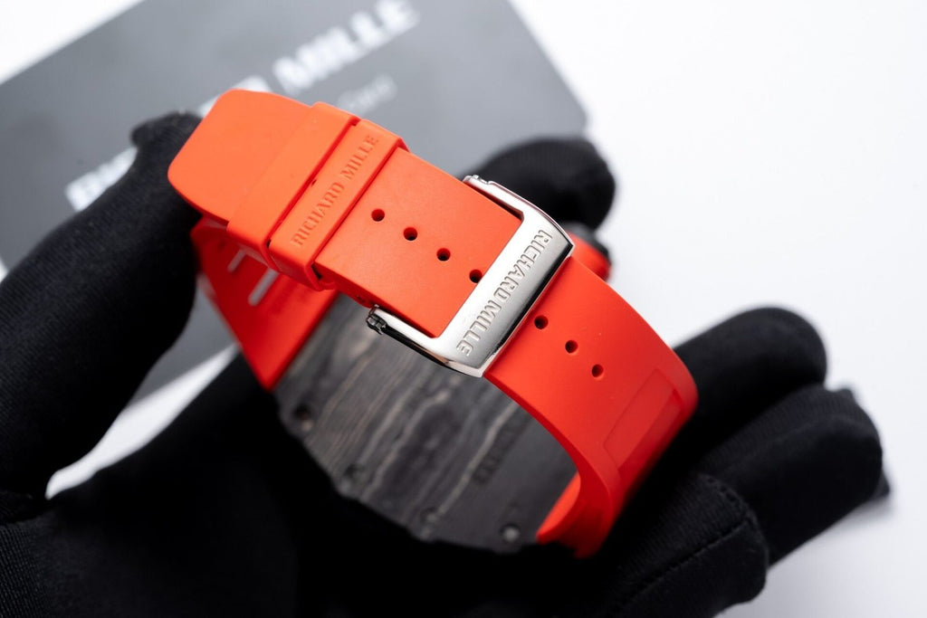 Richard Mille RM35-01 Watch Red Rubber Strap 45mm