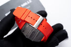 Richard Mille RM35-01 Watch Red Rubber Strap 45mm