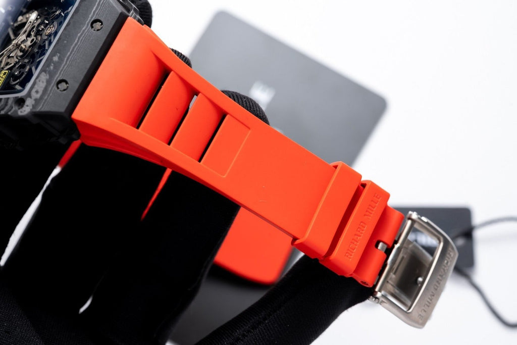 Richard Mille RM35-01 Watch Red Rubber Strap 45mm