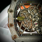 Richard Mille RM35-02 Watch Orange Rubber Strap 44mm