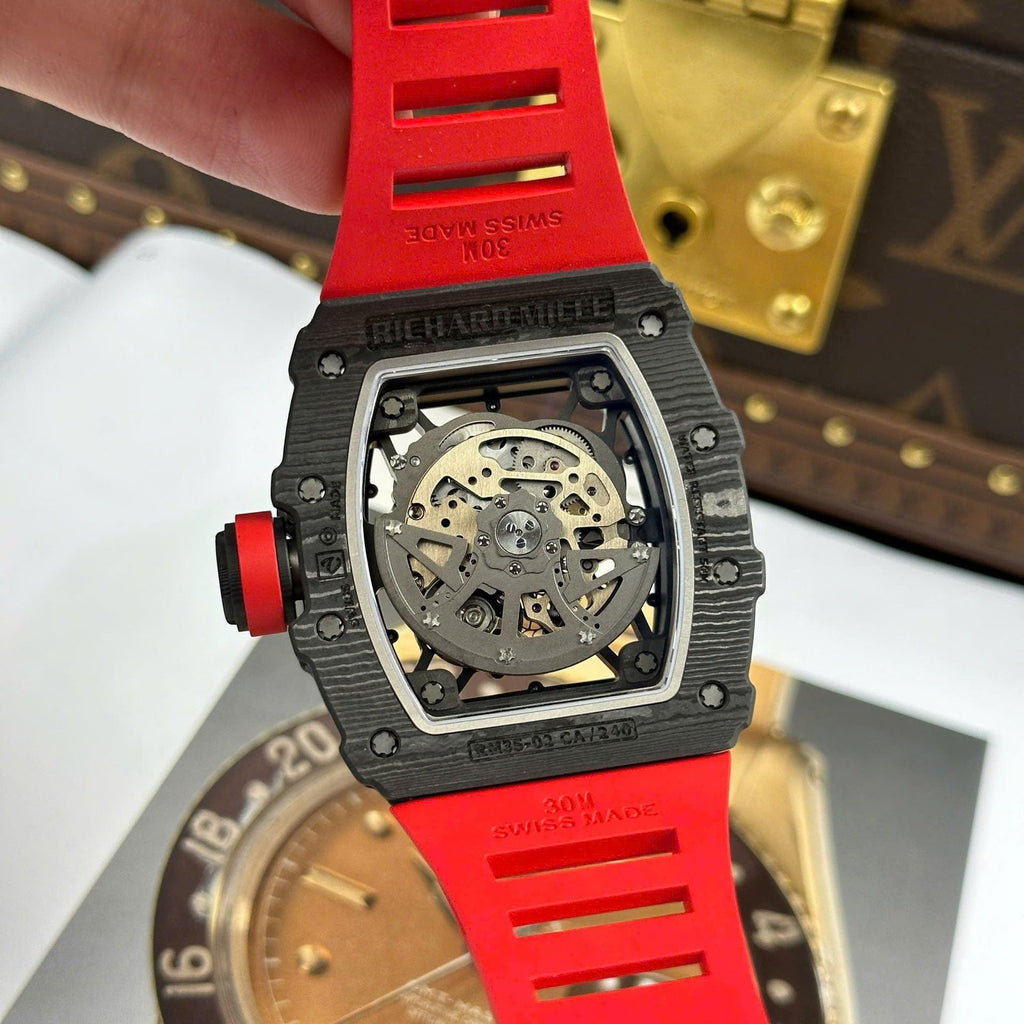 Richard Mille RM35-02 Rafael Nadal Carbon Watch Red 44mm