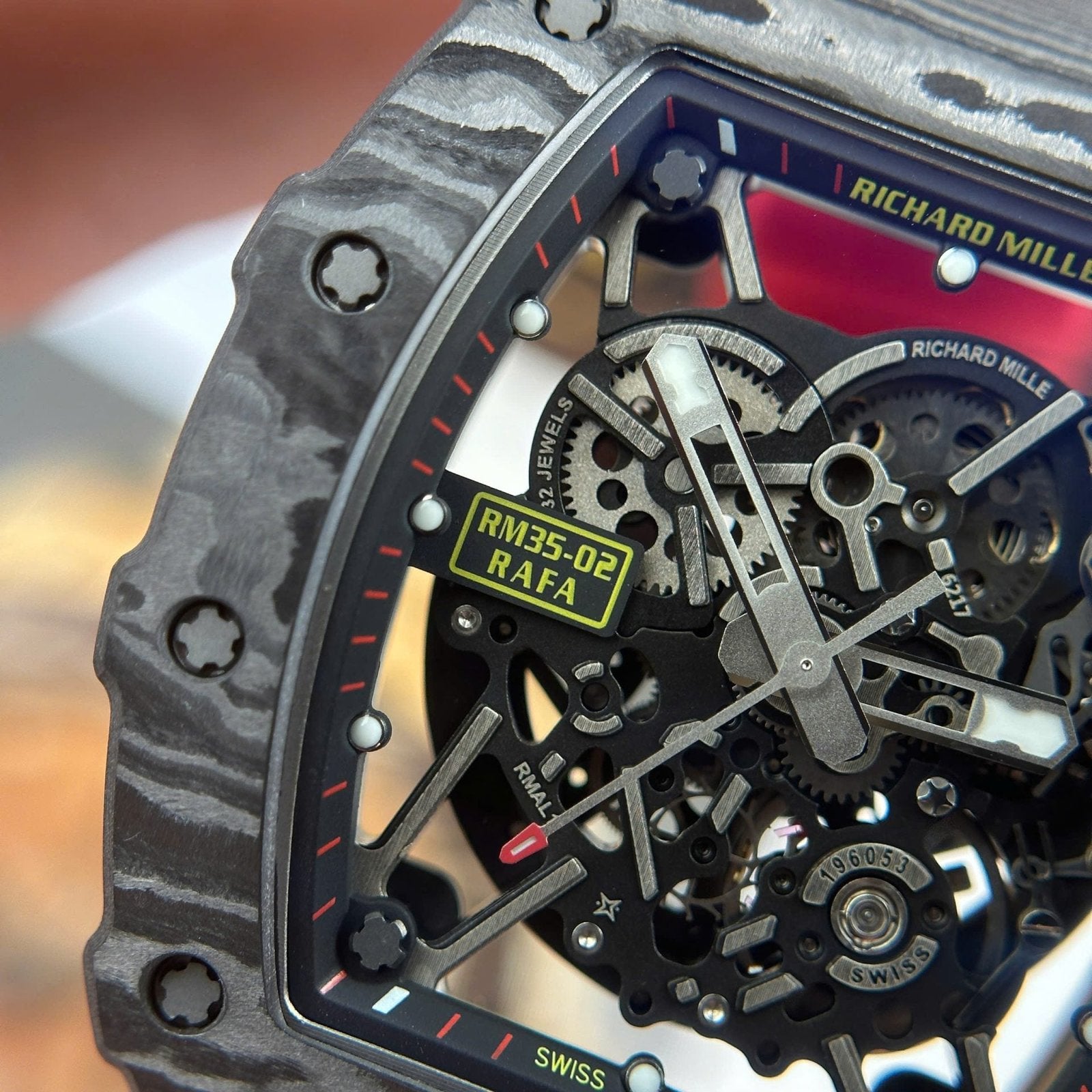 Richard Mille RM35-02 Rafael Nadal Carbon Watch Red 44mm