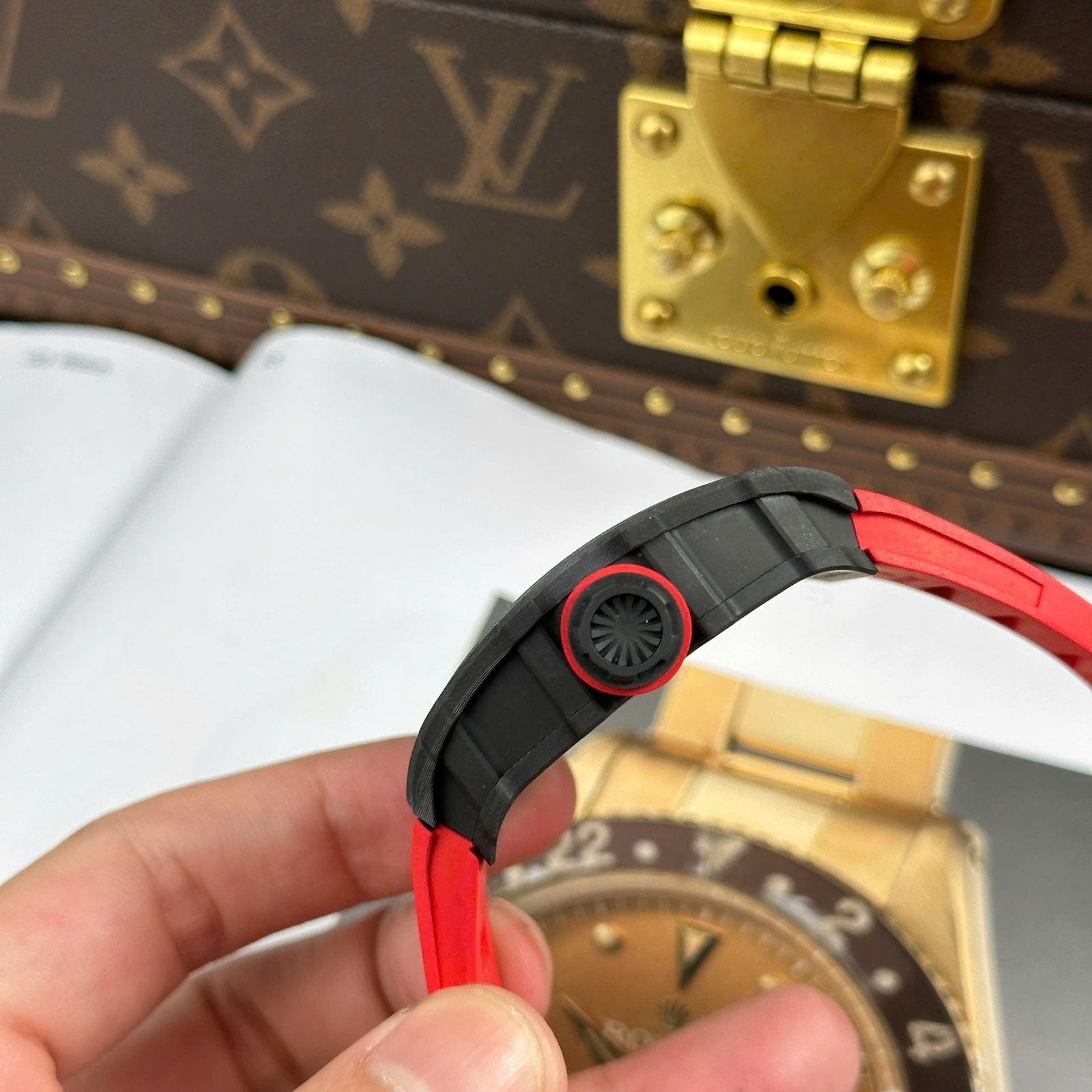 Richard Mille RM35-02 Rafael Nadal Carbon Watch Red 44mm
