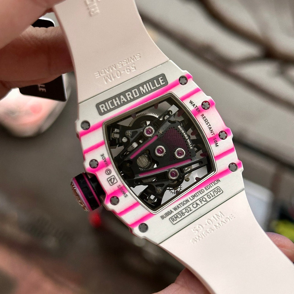 Richard Mille Watch RM38-02 Tourbillon Rubber Strap 43.7mm