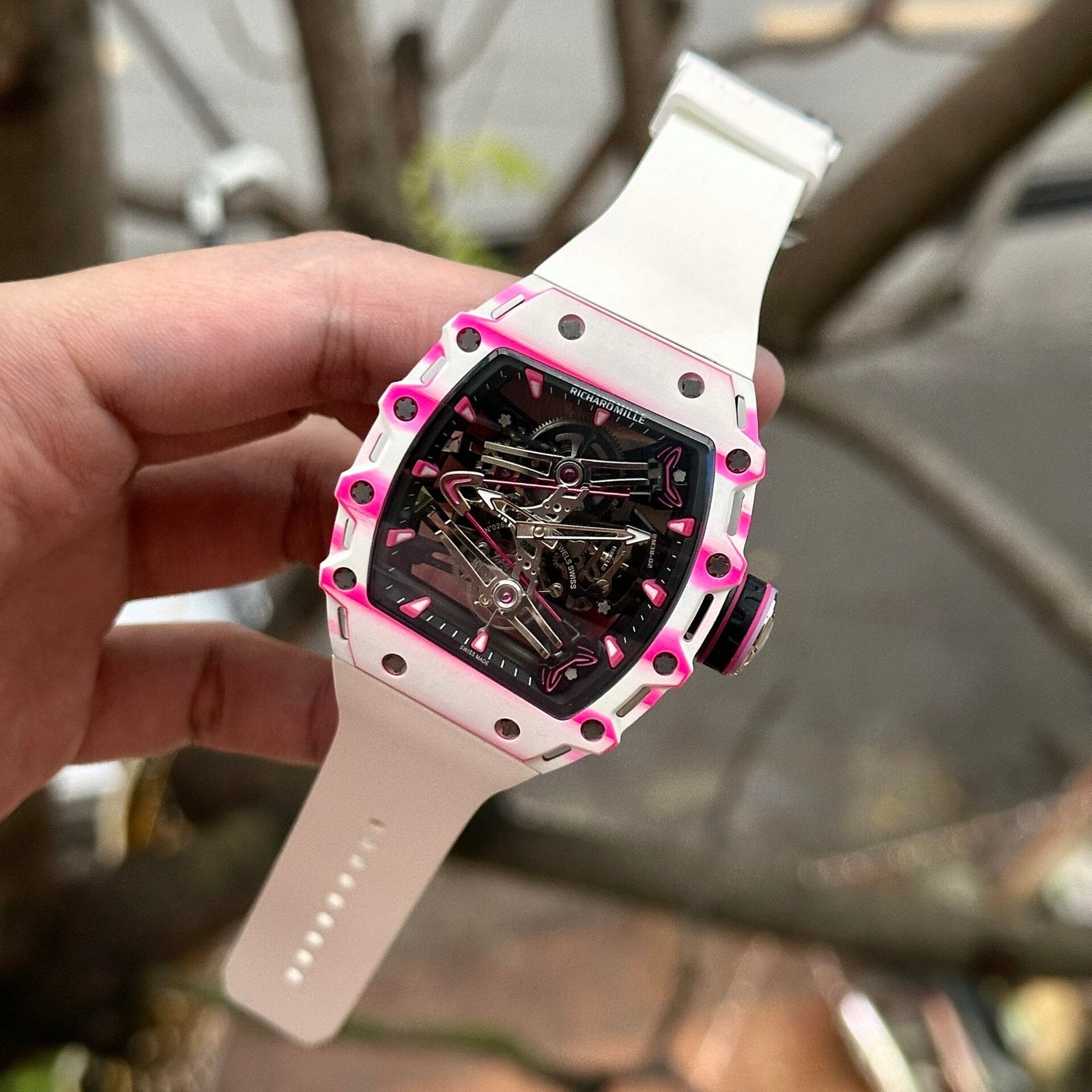 Richard Mille Watch RM38-02 Tourbillon Rubber Strap 43.7mm