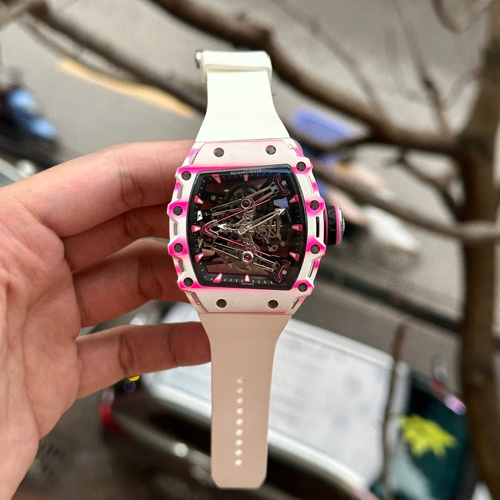 Richard Mille Watch RM38-02 Tourbillon Rubber Strap 43.7mm