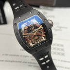 Richard Mille Watch RM47 Samurai Ceramic Rubber Strap 42.7mm
