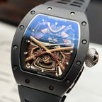 Richard Mille Watch RM47 Samurai Ceramic Rubber Strap 42.7mm