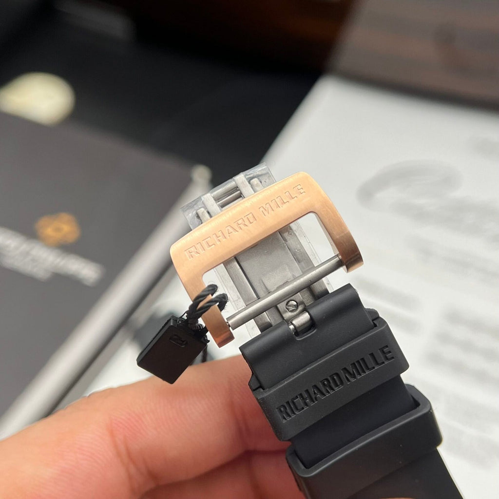 Richard Mille Watch RM47 Samurai Ceramic Rubber Strap 42.7mm