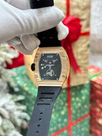 Richard Mille Watch RM51-02 Rose Gold Rubber Strap 40mm